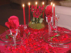 Dinner by candle light